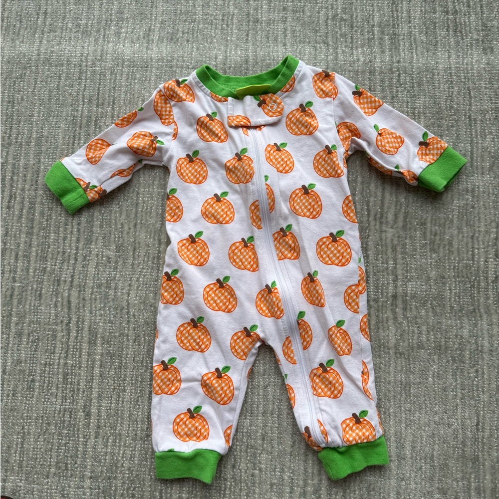 Pumpkin Print Kids One Piece